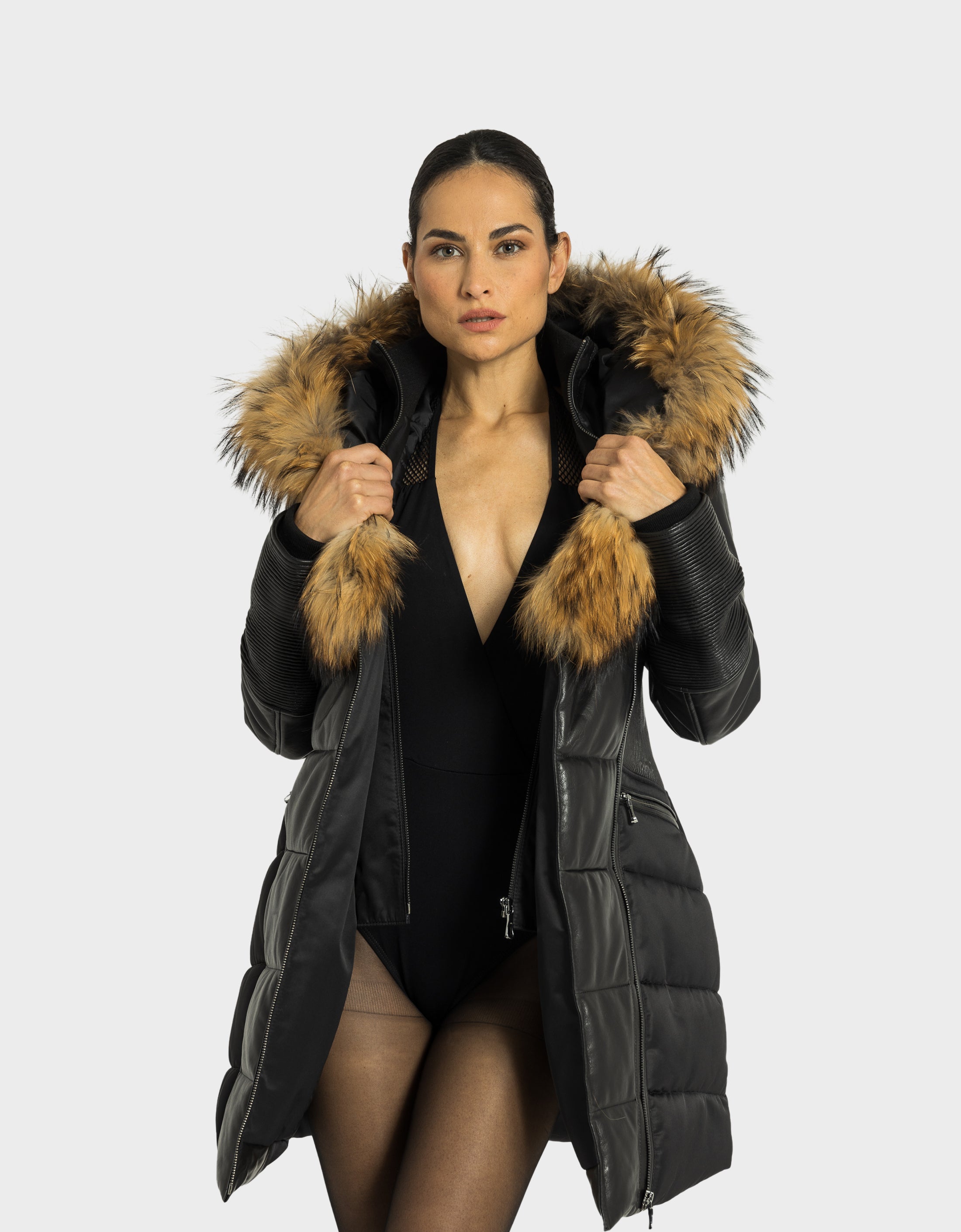 Kylie Leather Sleeve Parka - CG-thumbmail-7