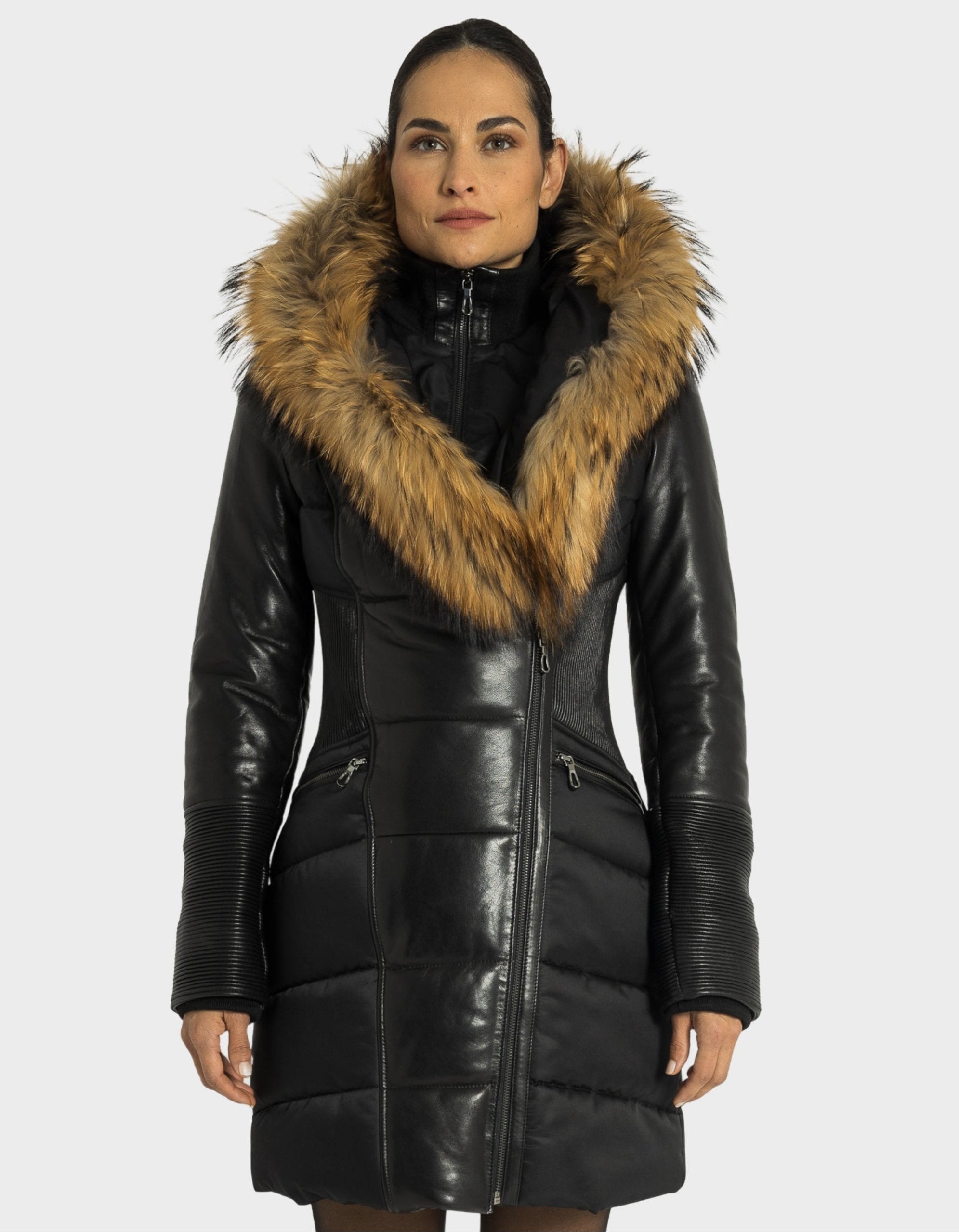 Kylie Leather Sleeve Parka - CG-thumbmail-5