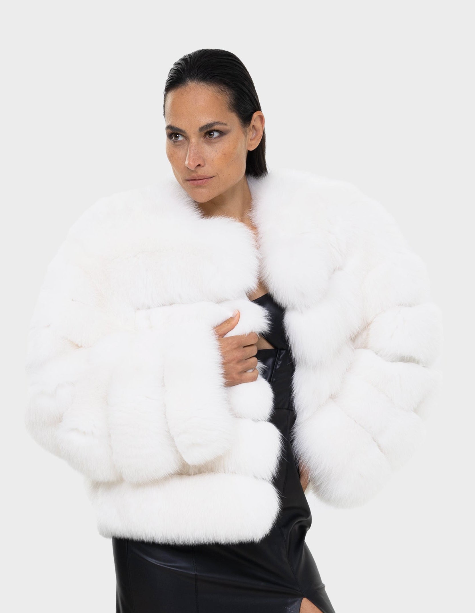 Alicent  White Fox Jacket